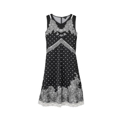 THE TROMPE L'OEIL SLIP MIDI DRESS